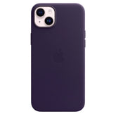 Husa iPhone MagSafe din Piele pentru iPhone 14 Purple - WATCHERS